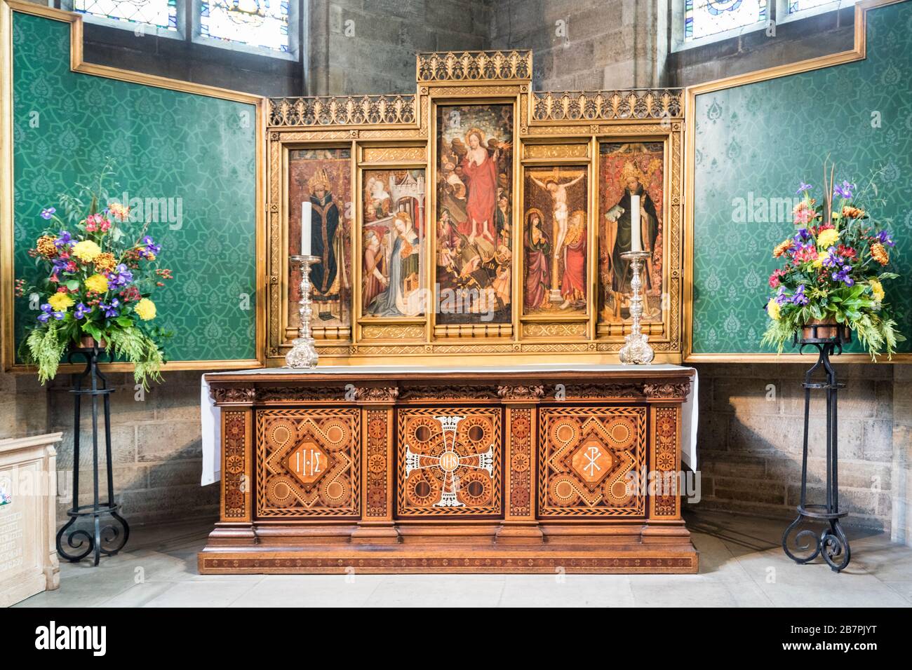 Die Chapel of St Savior, des Royal Norfolk Regiment und Royal Anglian Regiment, Cathedral, Norwich, Norfolk, England, Großbritannien Stockfoto