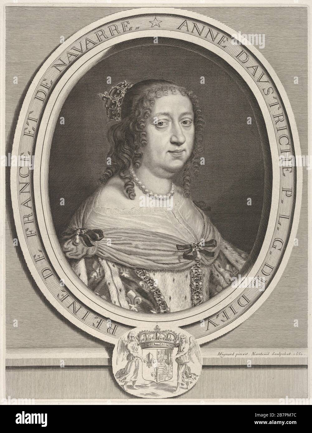 Anne von Österreich, 1660. Stockfoto