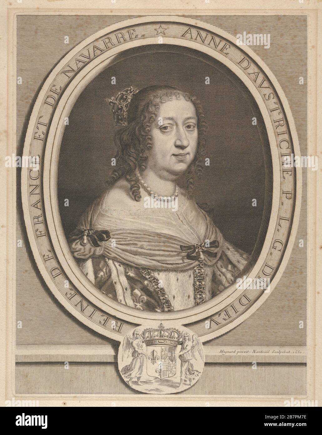Anne von Österreich, 1660. Stockfoto