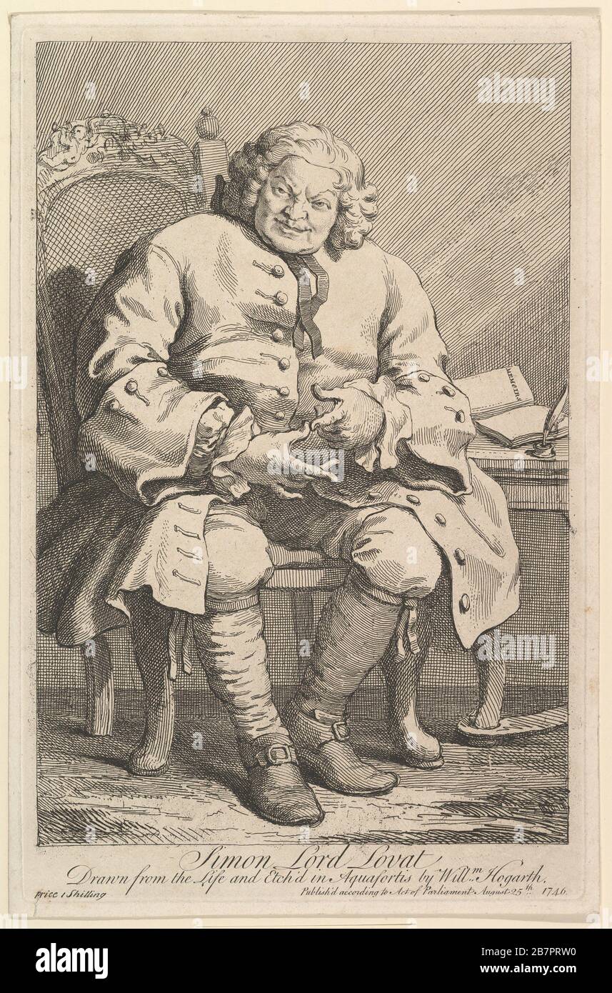 Simon Lord Lovat, 1746. Stockfoto