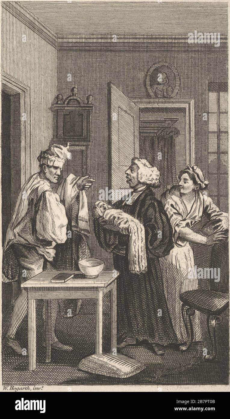 Abbildung zu "Tristram Shandy", Band 4, 19. Jahrhundert. Stockfoto
