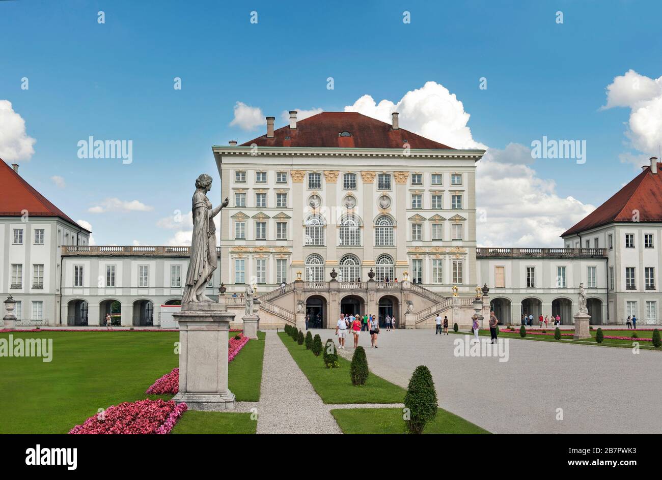 MÜNCHEN - DEUTSCHLAND- 4. AUGUST 2014 Schloss Nymphenburg München, Deutschland Stockfoto
