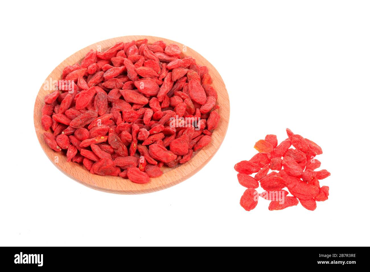 Chinesische Molfbeere, EINE Nahaufnahme von Goji-Beeren Stockfoto