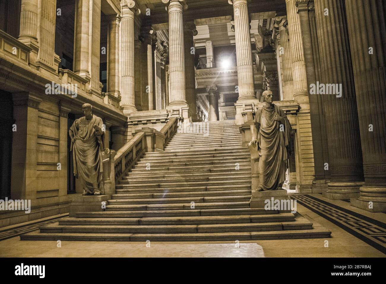 Innenansicht der Gerichtshöfe von Brüssel in Belgien Stockfoto