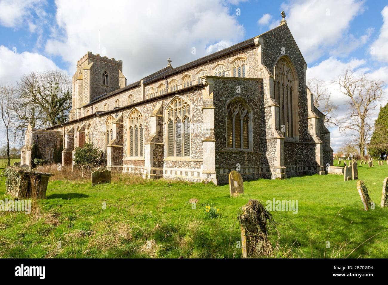 Historische Dorfpfarrei, Wingfield, Suffolk, England, Großbritannien Stockfoto