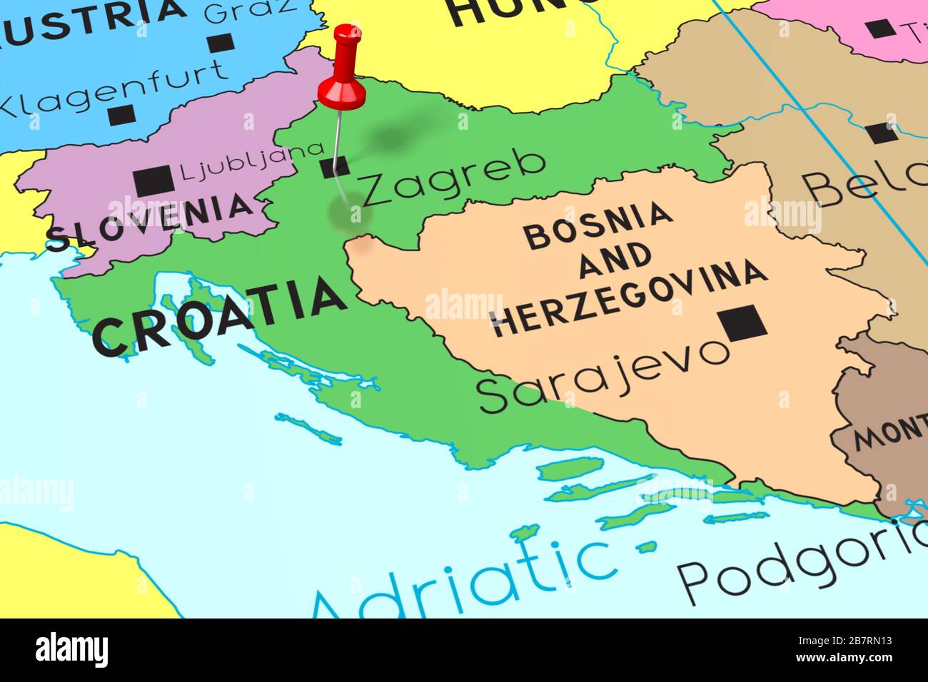 Map Pin Zagreb Croatia Stockfotos Und Bilder Kaufen Alamy