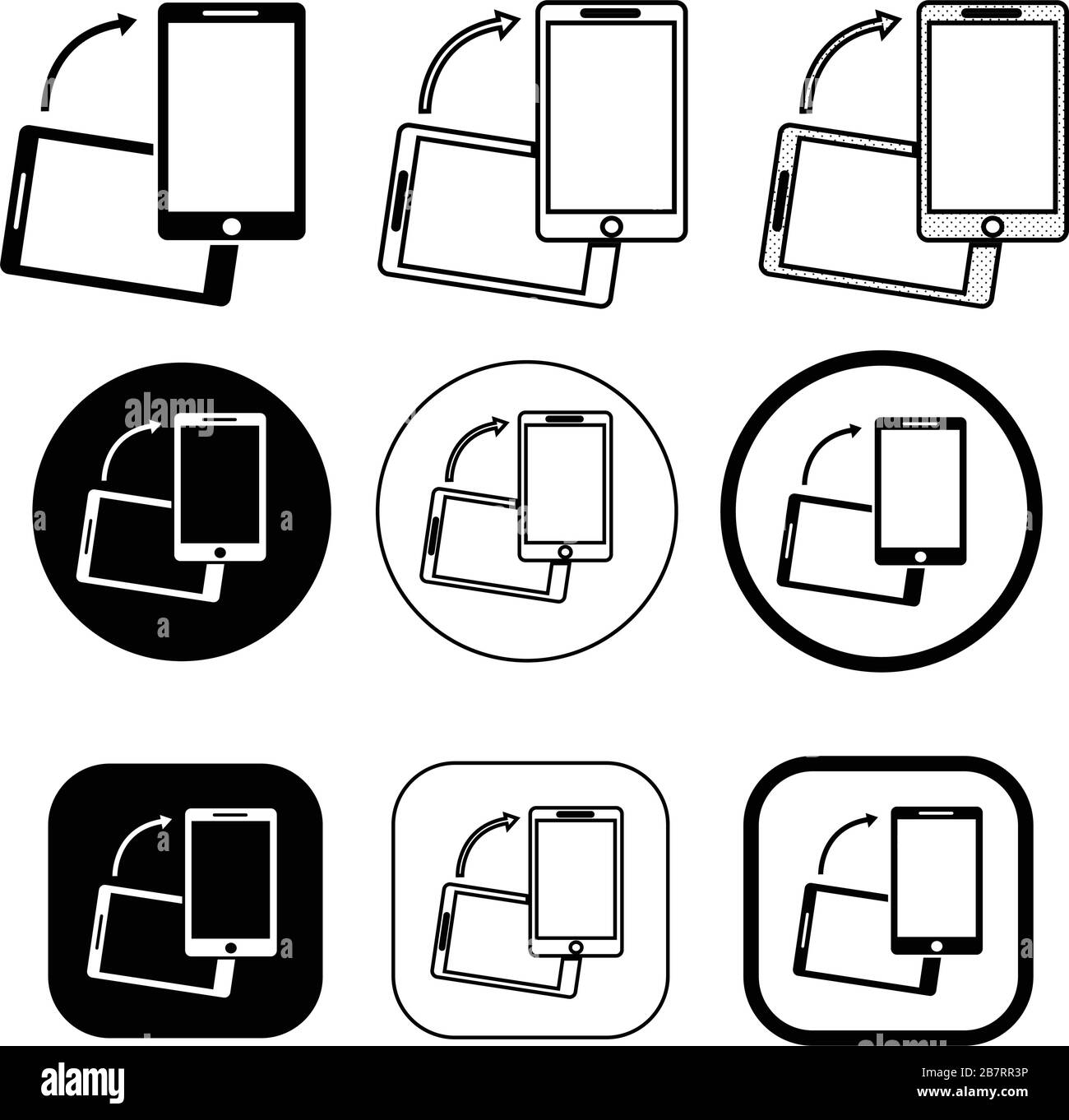 Symbol für Mobiltelefonsymbol Stock Vektor