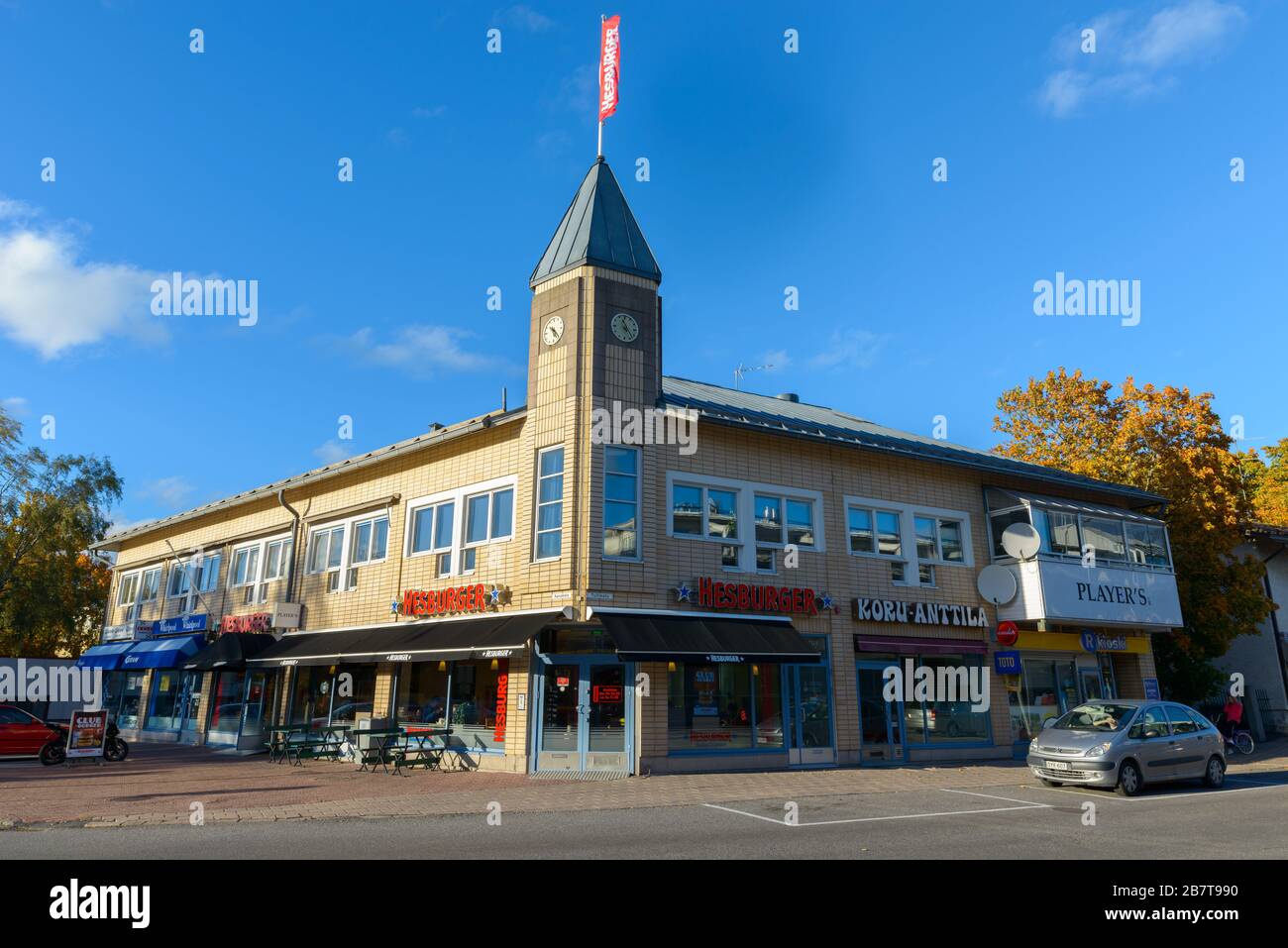 Porträt des berühmten Fast-Food-Restaurants in Finnland Stockfoto