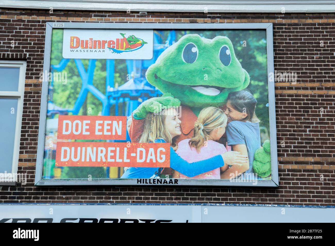 Billboard Duinrell In Amsterdam, Niederlande 2019 Stockfoto