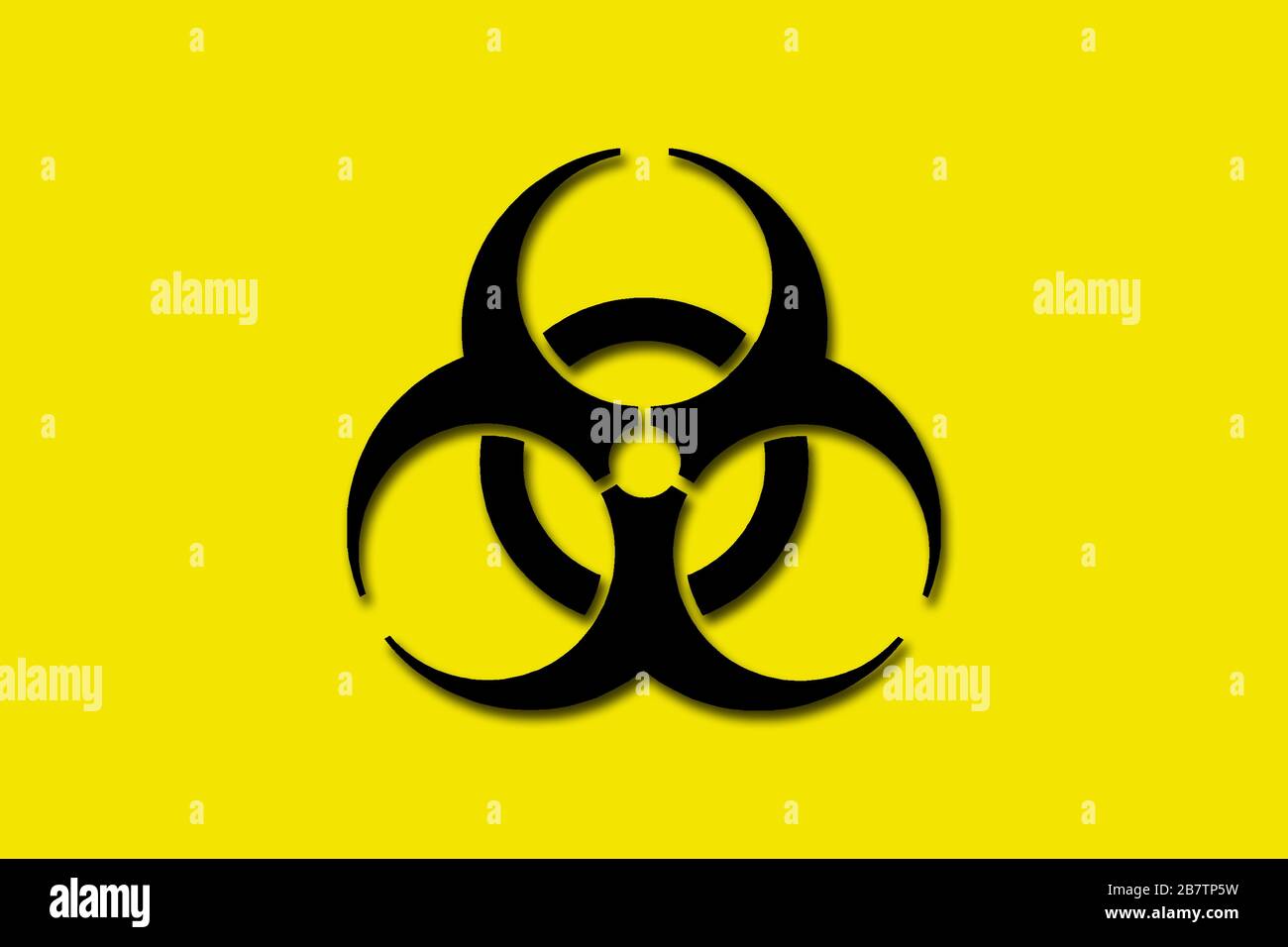 Biohazard-symbol Stockfoto