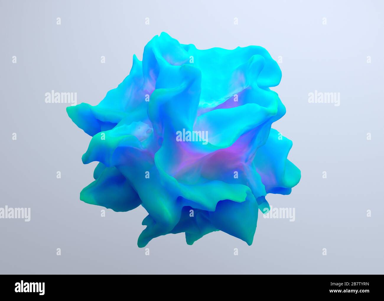 Abstraktes Formdesign, 3D-Rendering, moderner Hintergrund Stockfoto