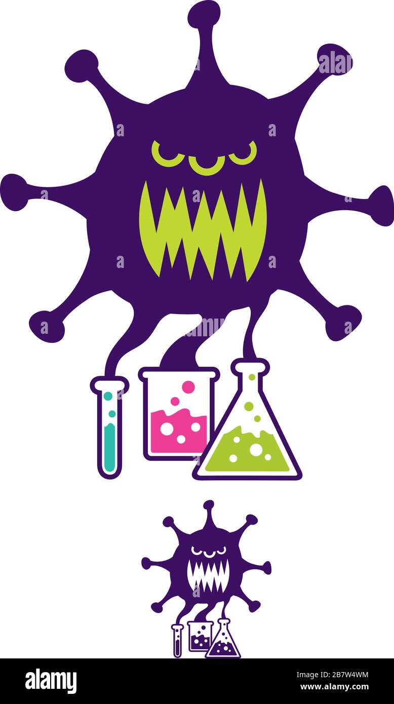 Symbol Für Biologische Warfare 2 Stock Vektor