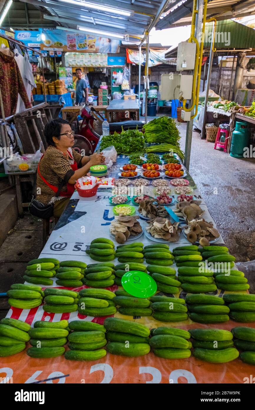 Phra Bat Market, Lampang, Nordthailand Stockfoto