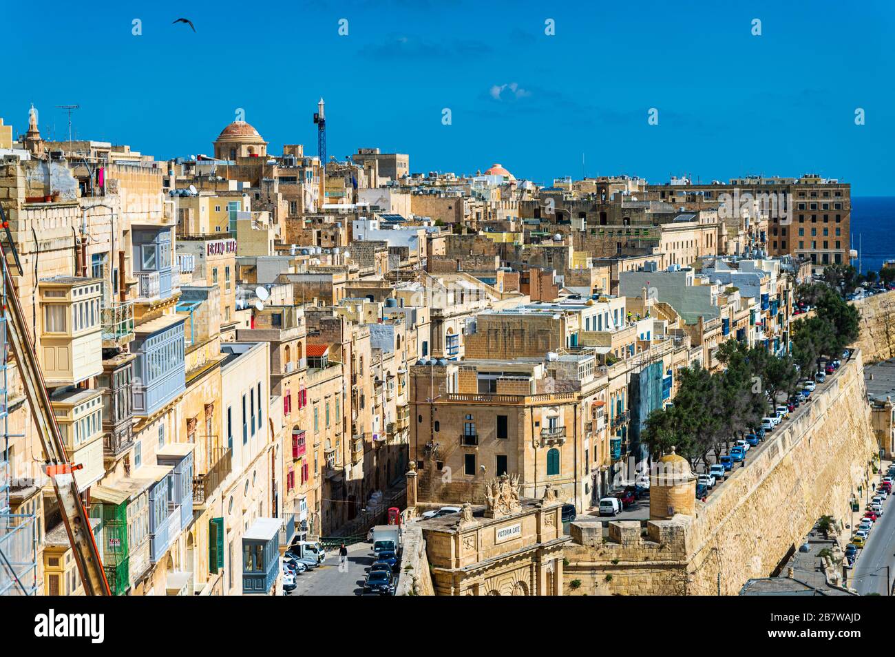 Blick von Valletta, Malta Stockfoto