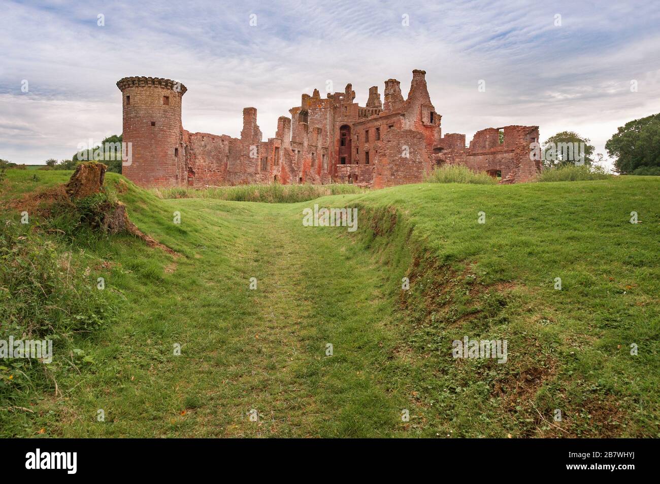 Caerlaverock Castle Neu-isenburg, Dumfries und Galloway Schottland Stockfoto