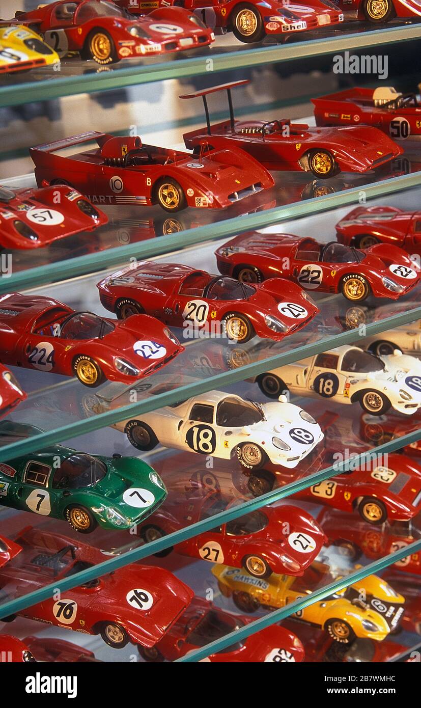 Scale Modell Ferrari Sport Rennwagen Stockfoto