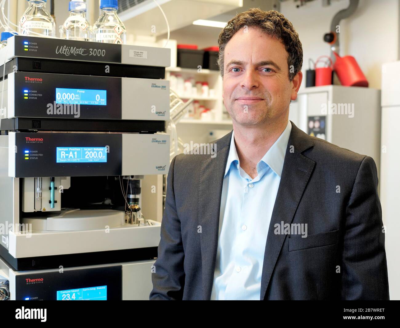 Geschäftsführer Dr. Ingmar Hoerr, CureVac GmbH im Technologiepark Tübingen-Reutlingen, Biotechnologie-Startcenter, entwickelt Impfstoff gegen Stockfoto