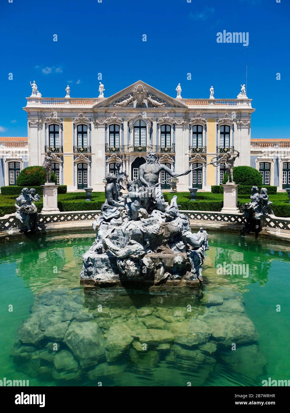 Palacio Nacional de Queluz, Queluz, Nationalpalast und Gärten der Jardins de Queluz, Lissabon, Portugal Stockfoto