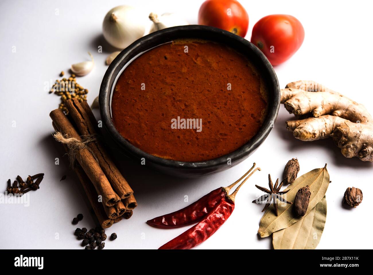 Nordindische Basis würzigen Curry oder Masala für Gemüse oder Huhn oder ...