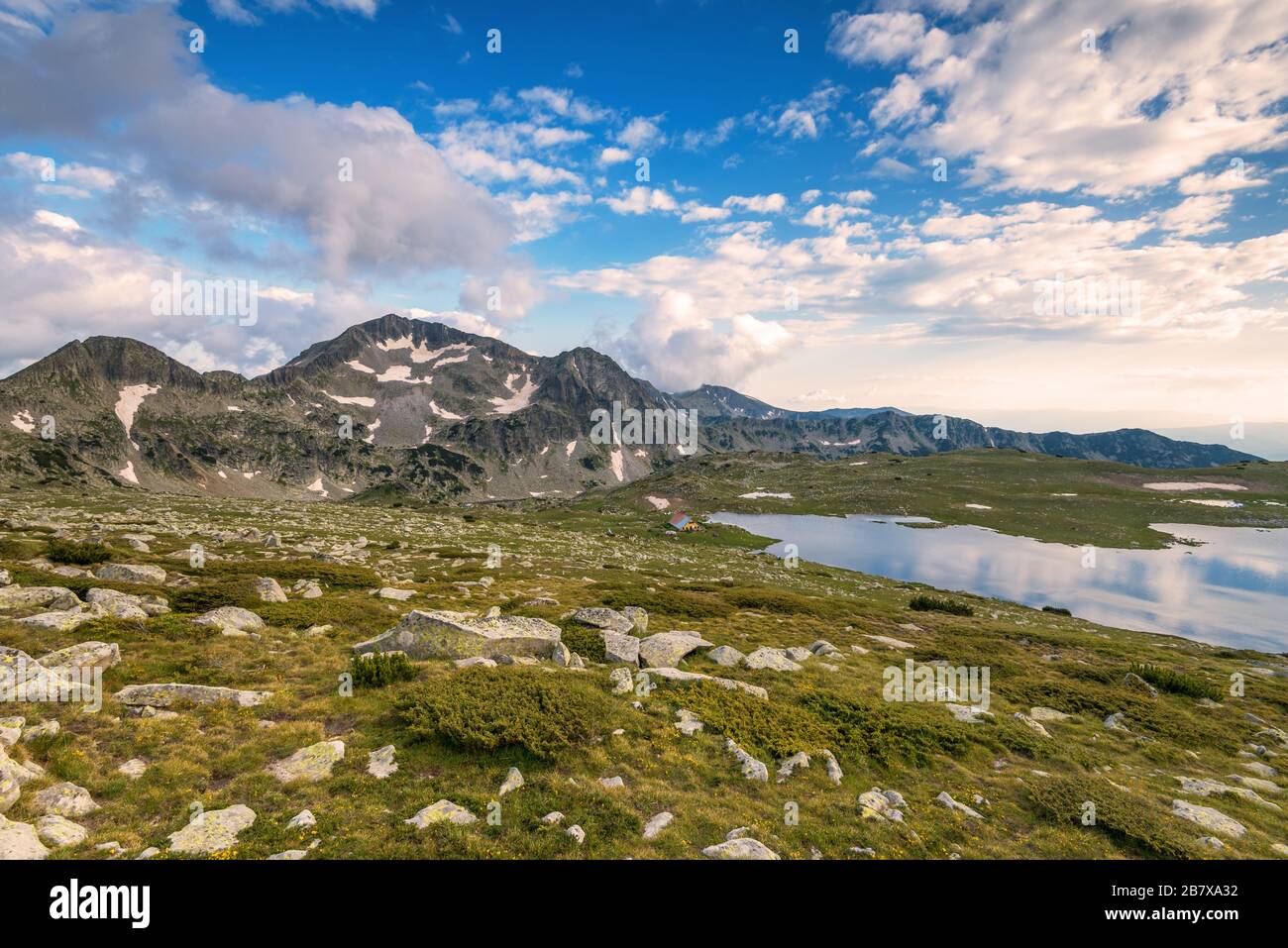 Erstaunliche Landschaft des Piringebirges, Bulgarien. Stockfoto