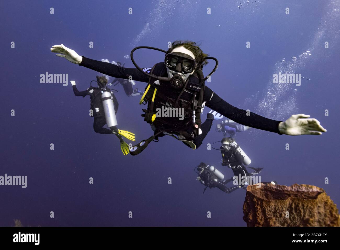 Tauchplatz - West End Wall Stockfoto