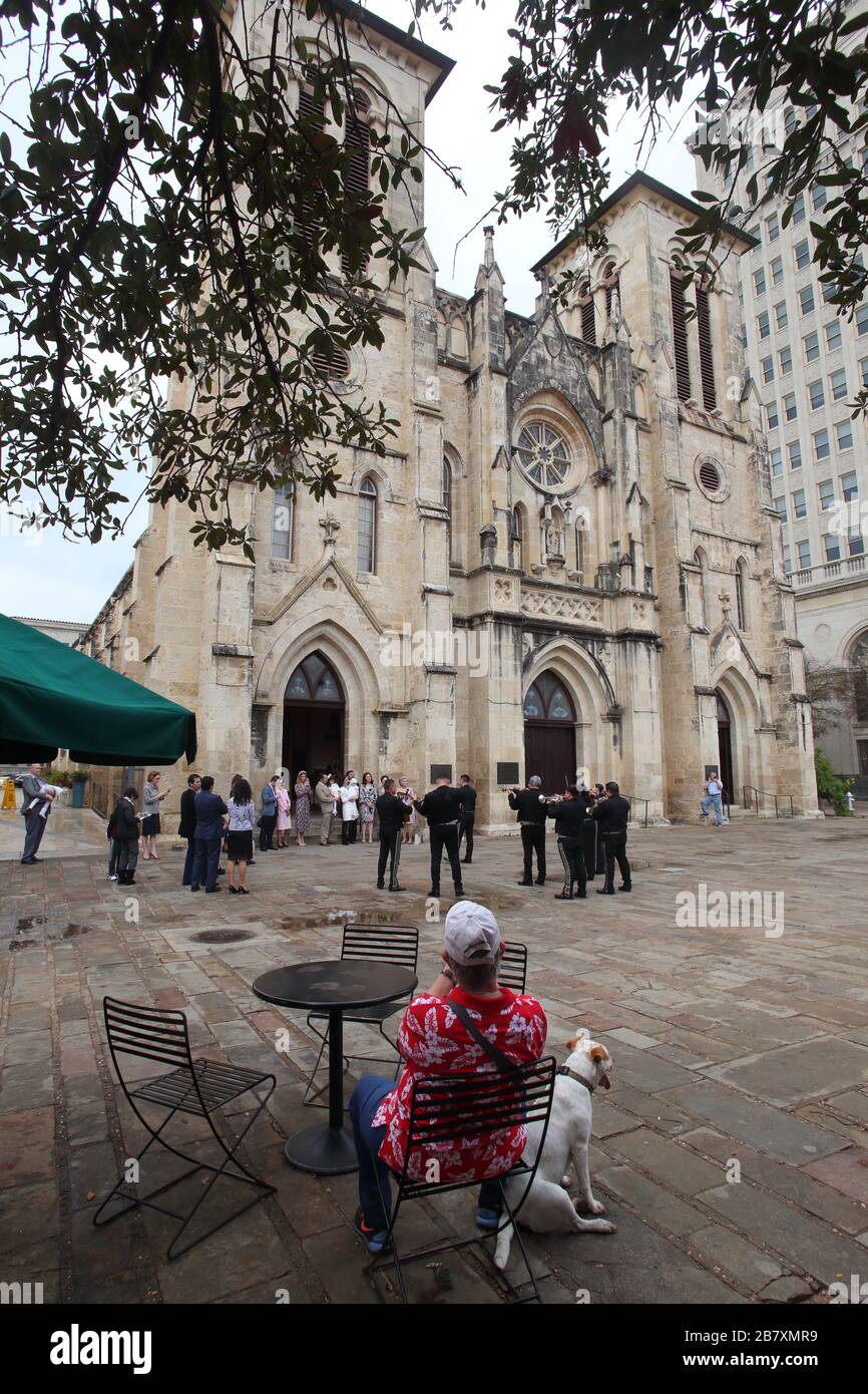 Feier in San Antonio Stockfoto