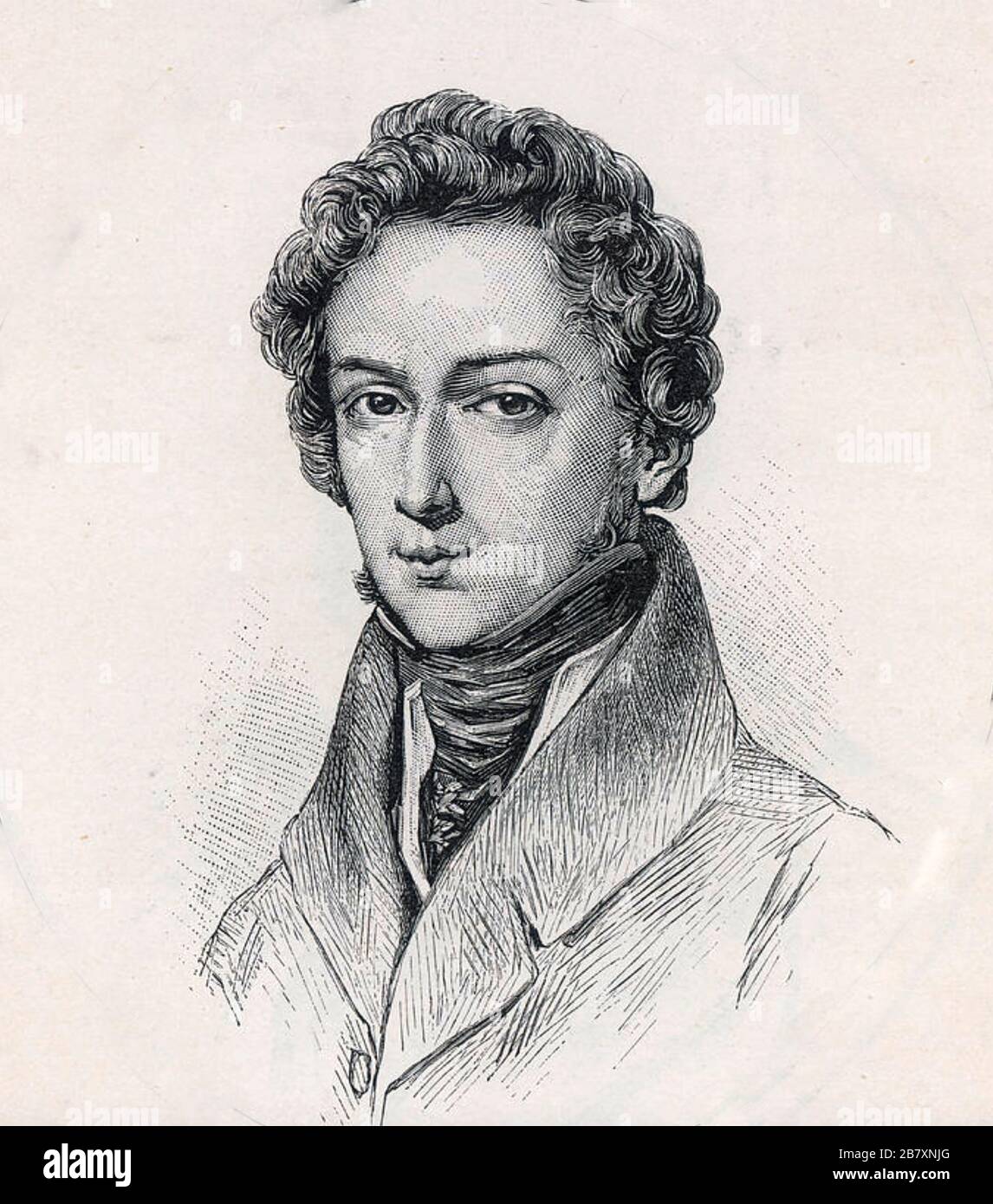 FREDERIC CHOPIN (1810-1849) polnischer Komponist um 1830 Stockfoto