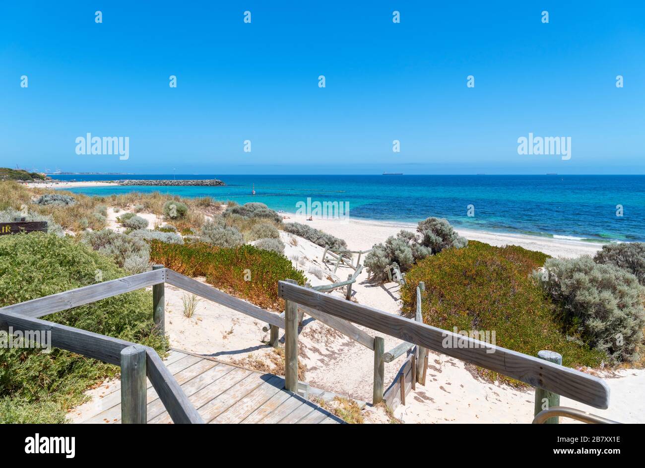 Sanddünen am Cottesloe Beach, Western Australia, Australien Stockfoto