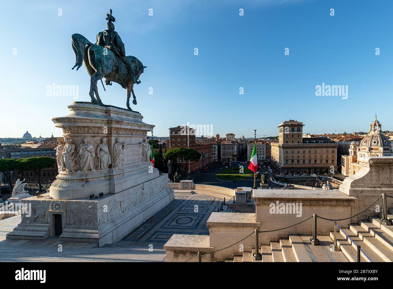 Vittorio Emmanuele II Monument, Rom, Latium, Italien Stockfoto