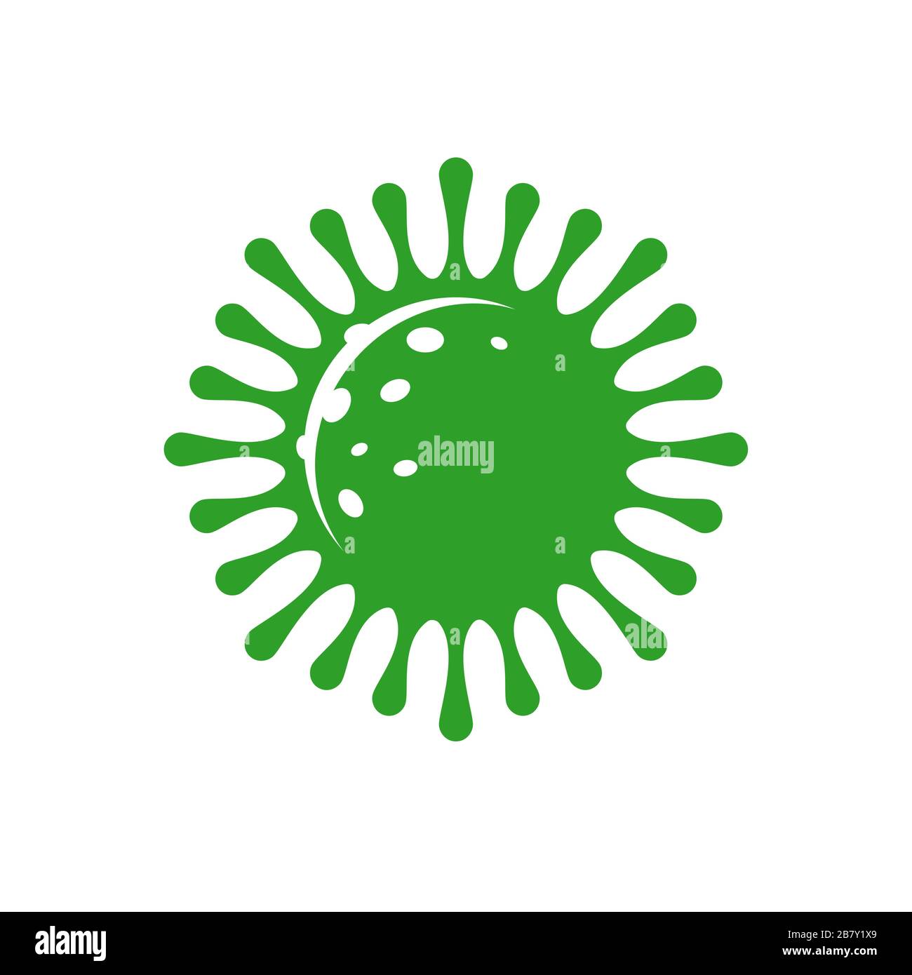 MERS-COV, Symbol Mers Corona. Darstellung des Coronavirus-Vektors des Atemsyndroms Stock Vektor