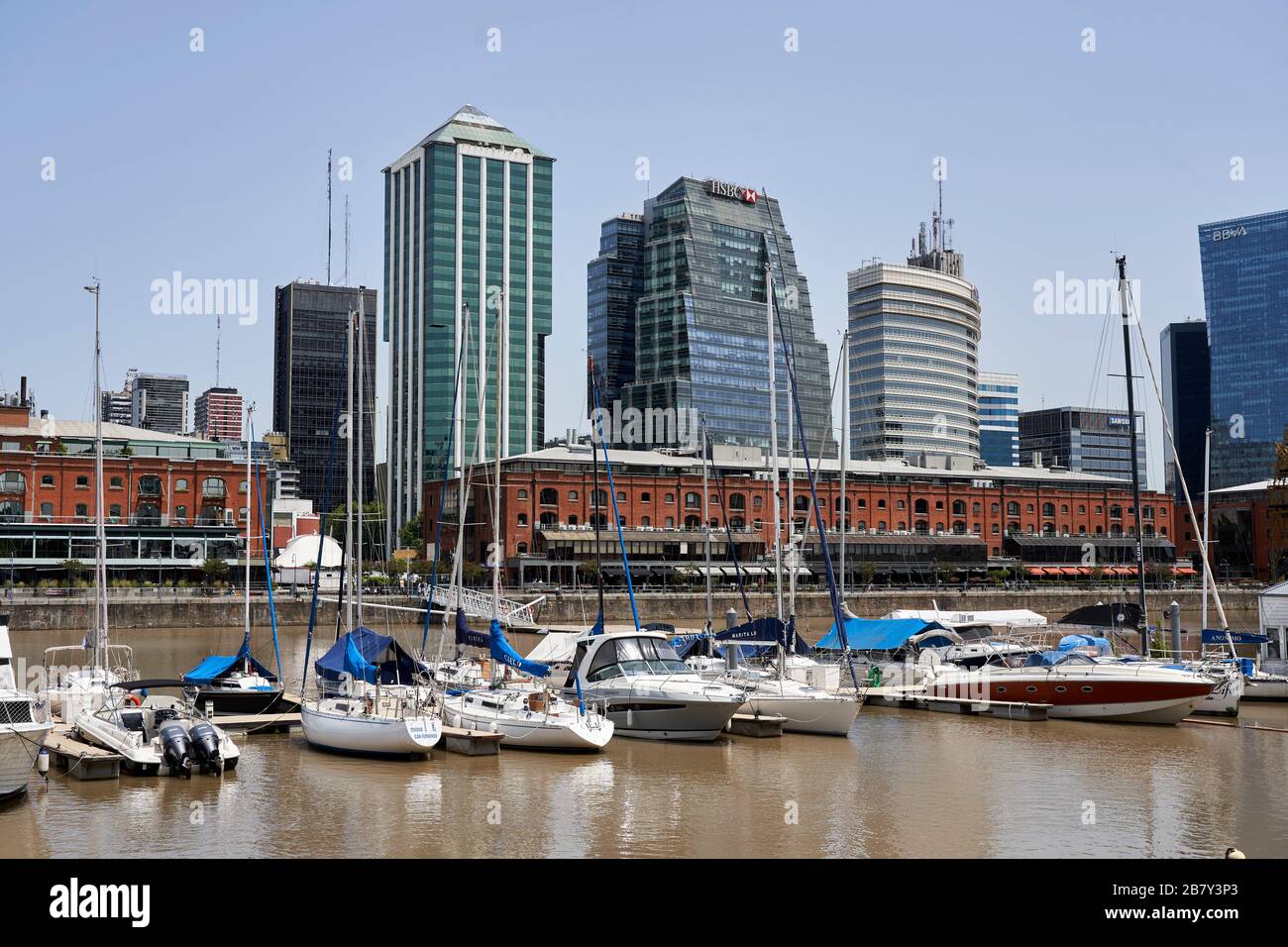 Puerto Madero Dockland Reentwicklung Buenos Aires, Argentinien. Stockfoto