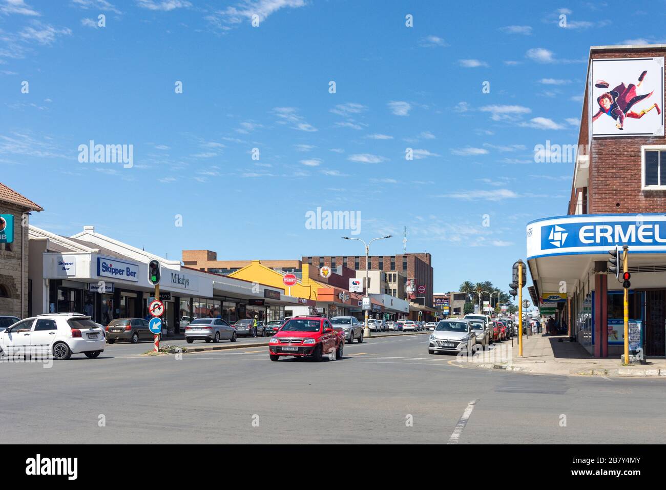 Kerk Street, Ermelo, Mpumalanga, Republik Südafrika Stockfoto
