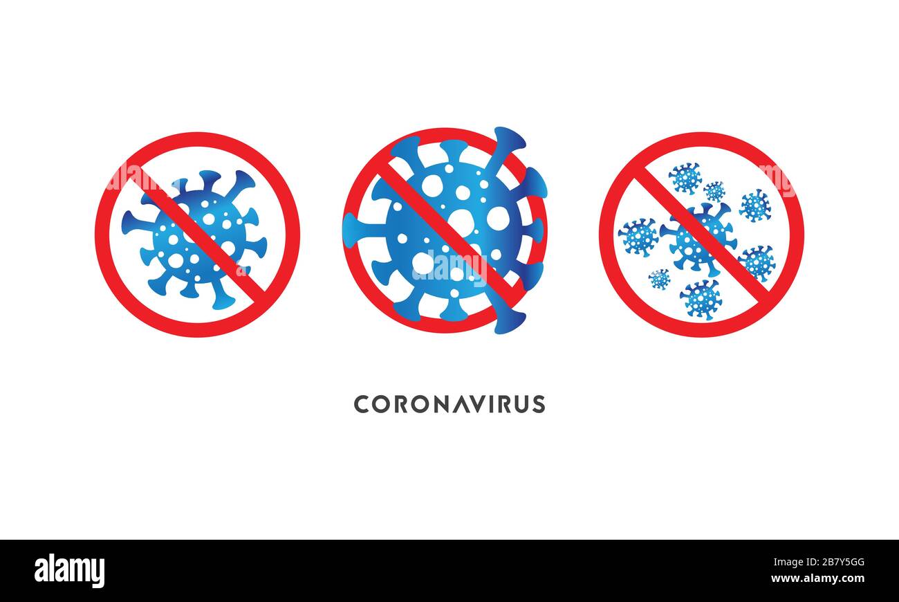 Coronavirus Disease (COVID-19) Logo Design. 2019 Coronavirus Logo Design Vector Template. Stock Vektor