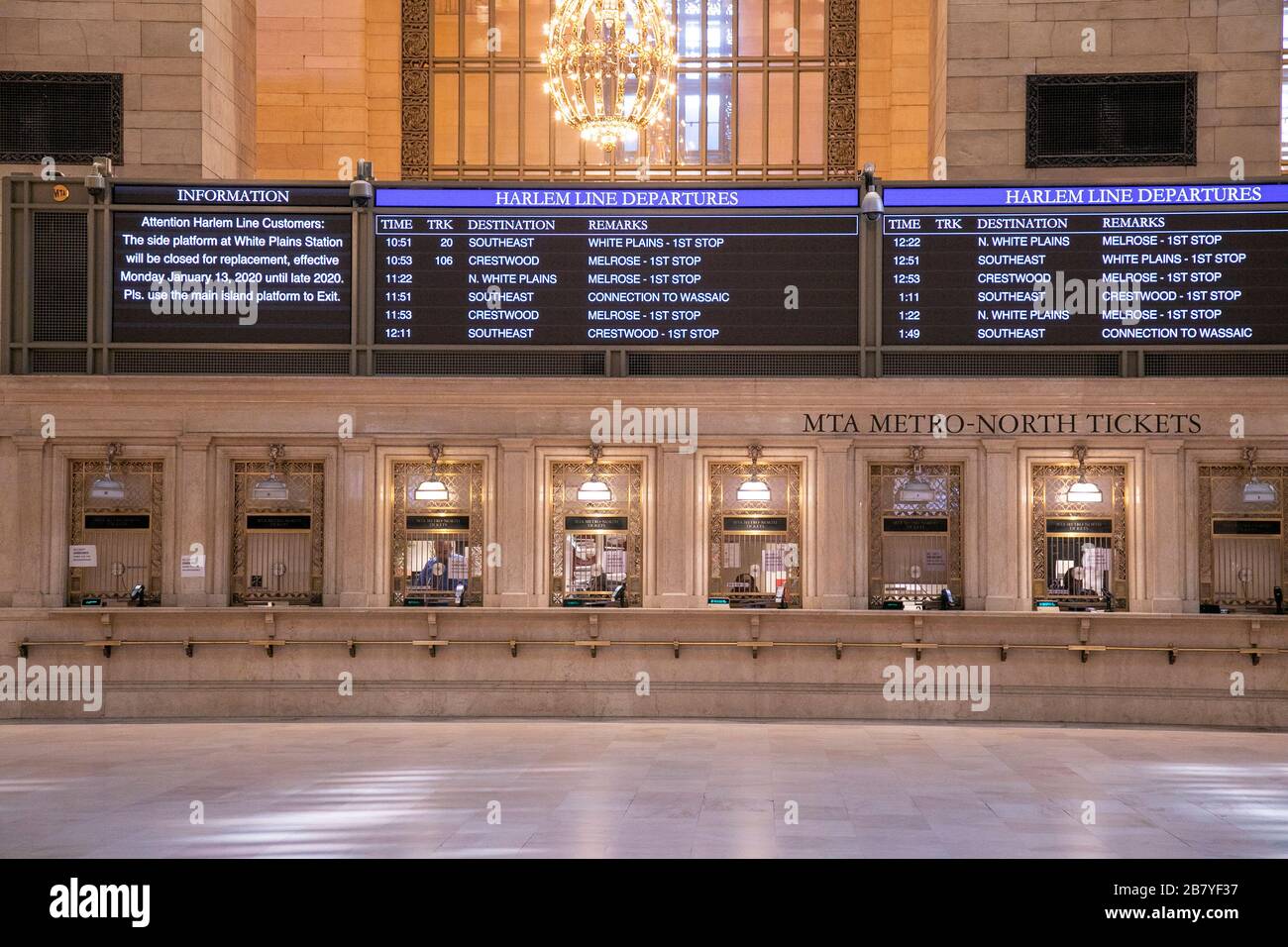 Hauptbereich im Grand Central Station, New York City Stockfoto