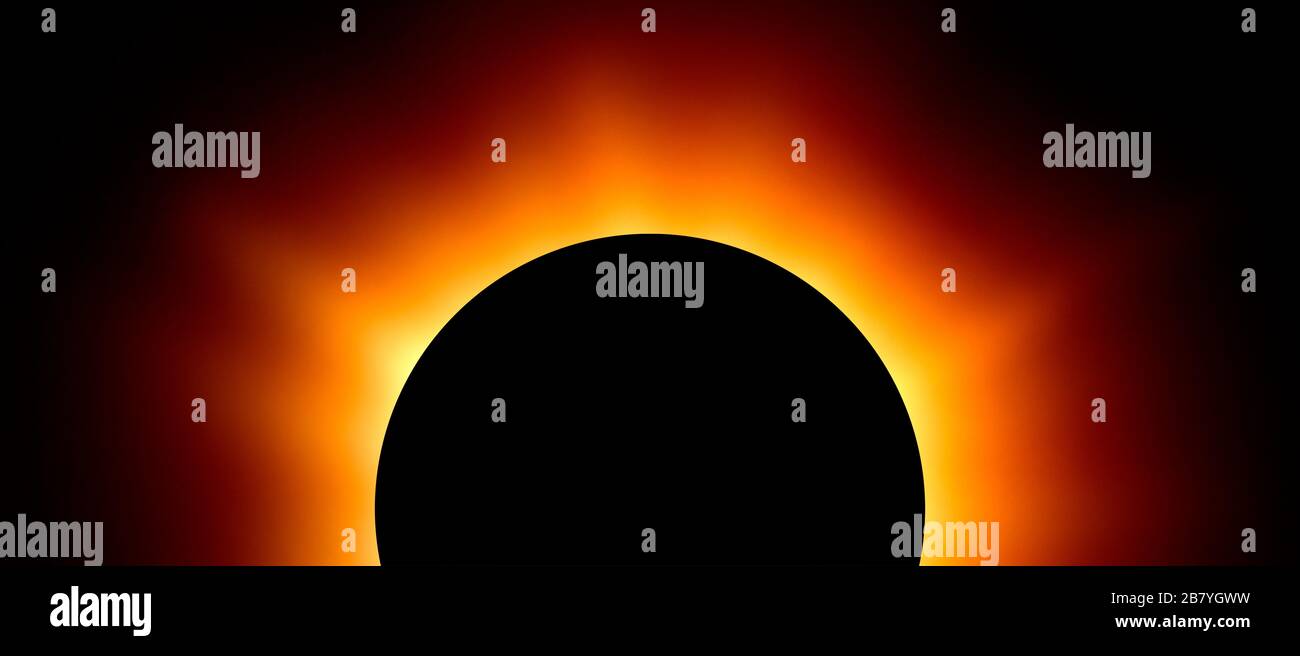 Sonnenfinsternis Stockfoto