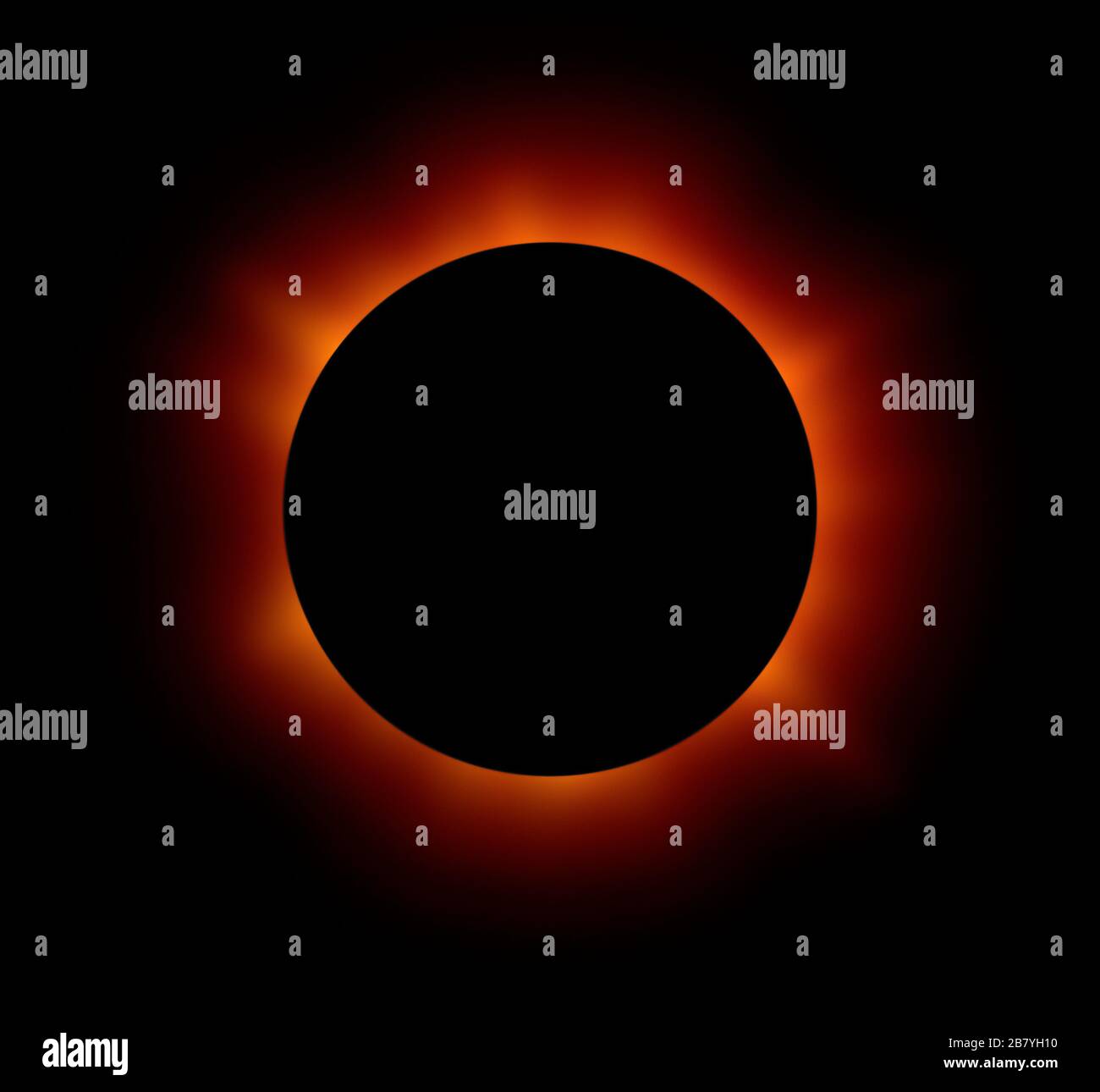 Sonnenfinsternis Stockfoto