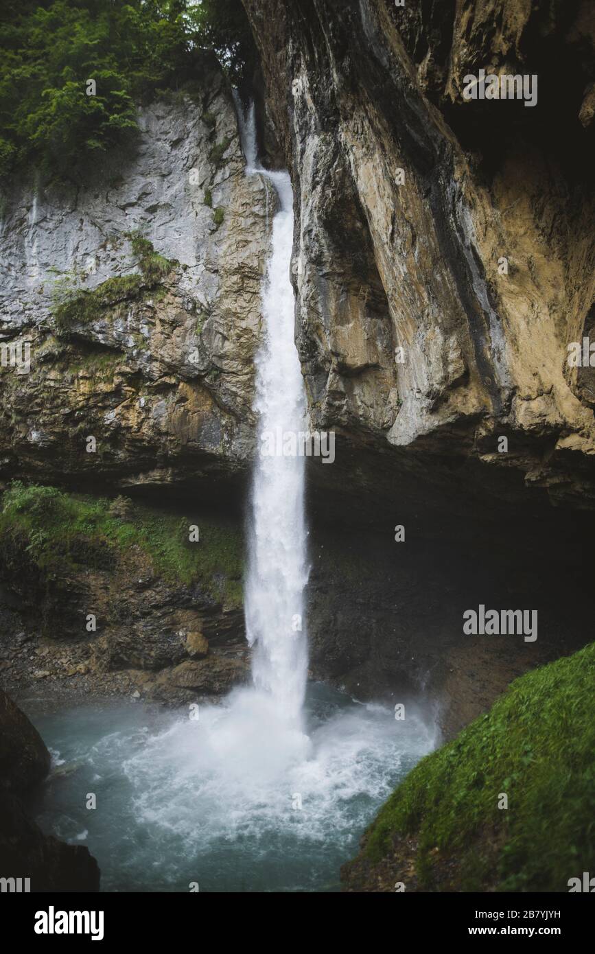 Wasserfall in Glarus, Schweiz Stockfoto