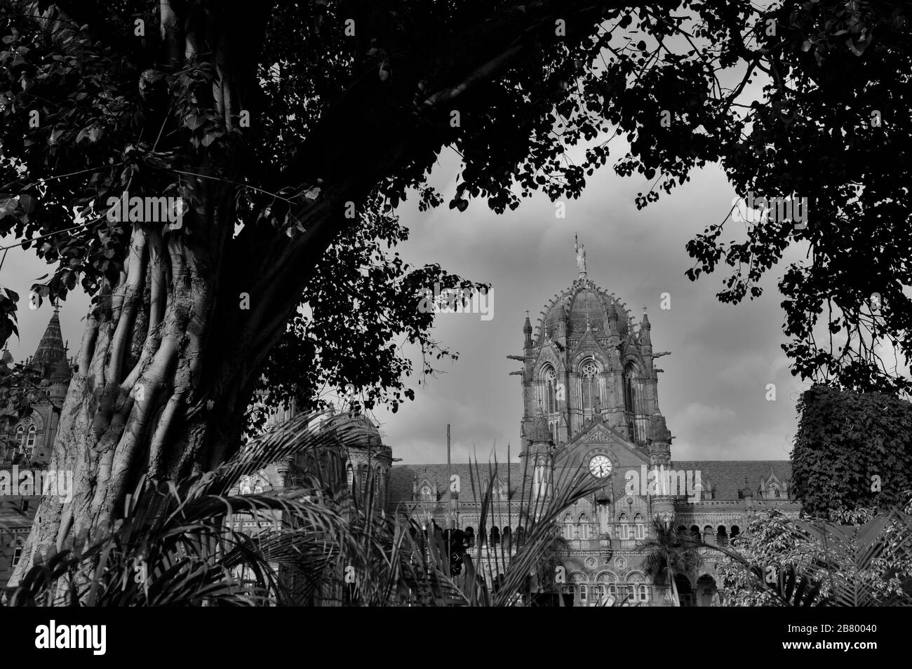 Victoria Terminus, VT, Chhatrapati Shivaji Maharaj Terminus, CST, UNESCO-Weltkulturerbe, Bori Bunder, Bombay, Mumbai, Maharashtra, Indien, Asien Stockfoto