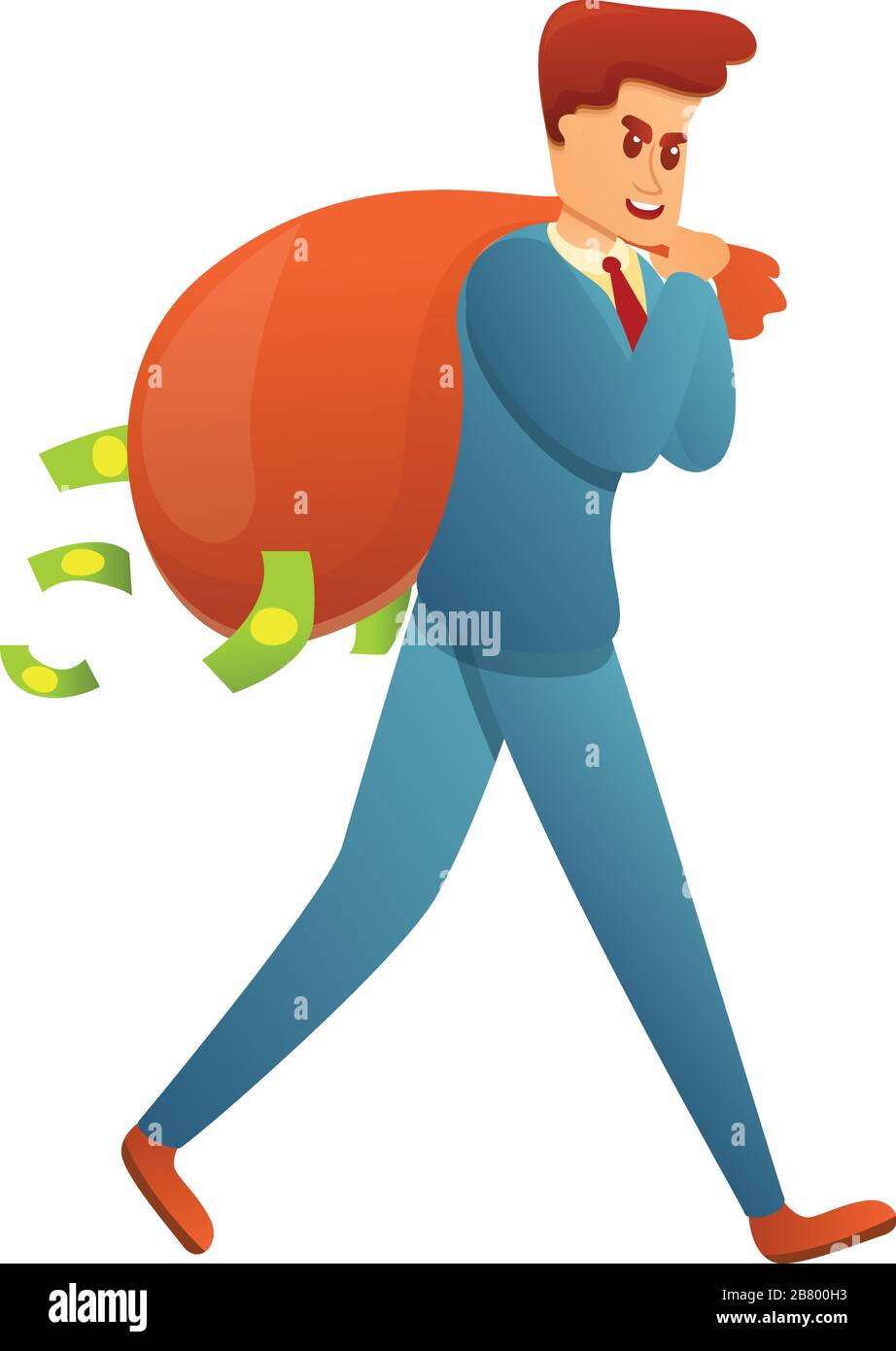 Symbol "Geld stehlen". Cartoon von Stealing Money Vector Icon für Webdesign isoliert auf weißem Hintergrund Stock Vektor