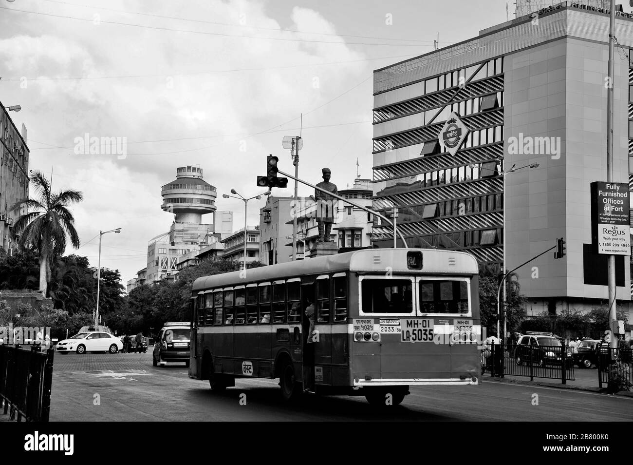 Churchgate Railway Station Building, Bombay, Mumbai, Maharashtra, Indien, Asien Stockfoto