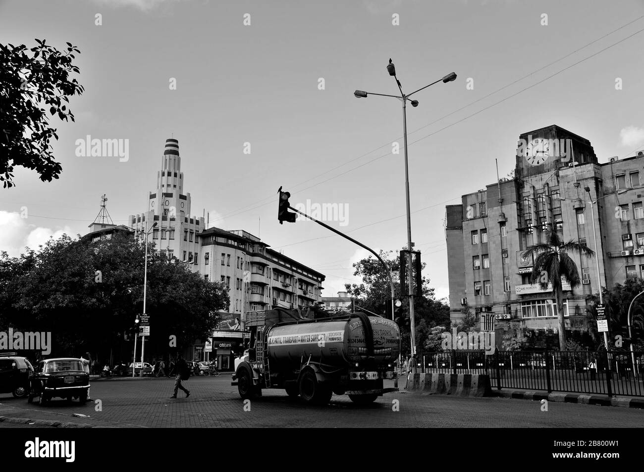 Eros Cinema Art Deco Building, Industrial Assurance Building, Churchgate, Bombay, Mumbai, Maharashtra, Indien, Asien Stockfoto