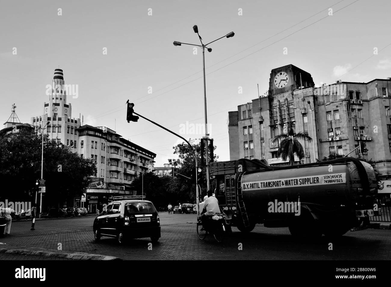 Eros Cinema Art Deco Building, Industrial Assurance Building, Churchgate, Bombay, Mumbai, Maharashtra, Indien, Asien Stockfoto