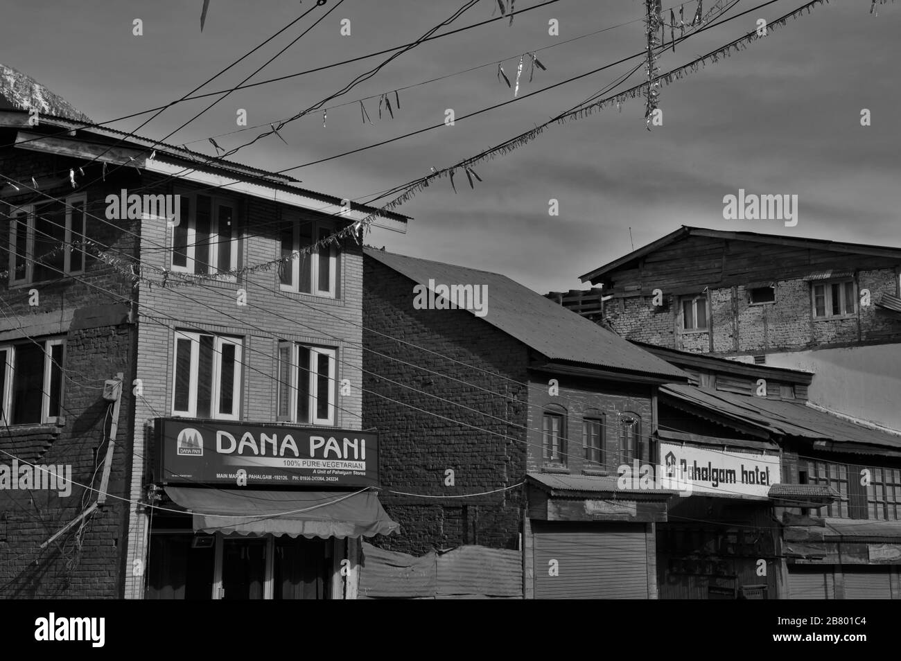 Dana Pani Restaurant, Pahalgam, Kashmir, Jammu und Kashmir, Indien, Asien Stockfoto