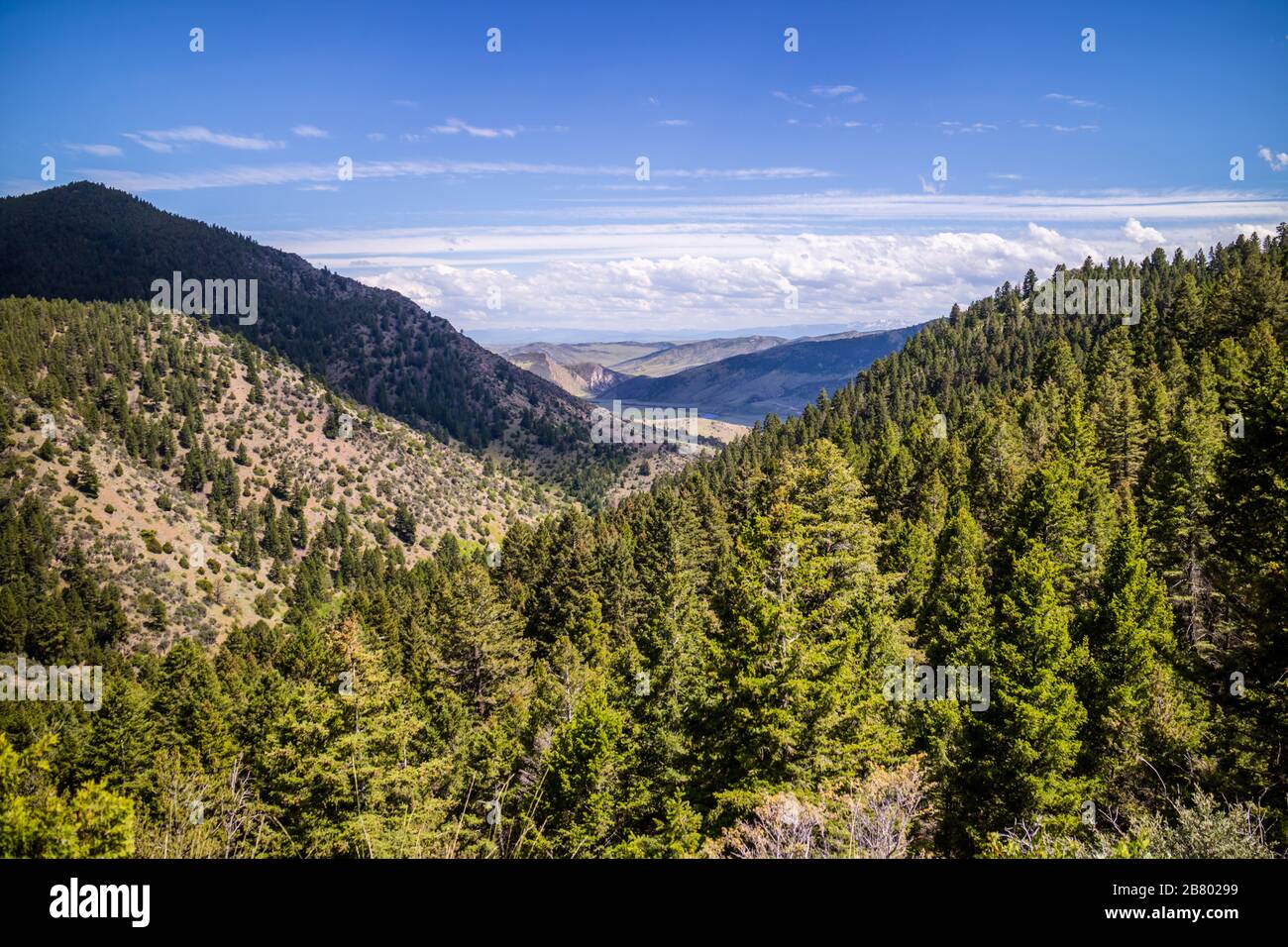 Eine schöne Aussicht auf die Natur in Lewis and Clark Caverns SP, Montana Stockfoto