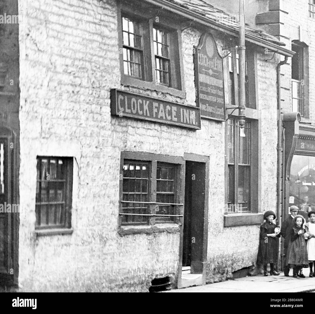 Clock Face Inn, Burnley, Lancashire, Anfang der 1900er Jahre Stockfoto