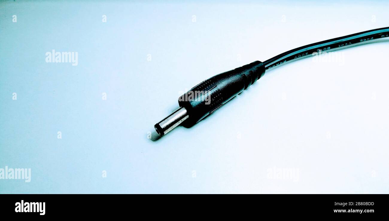 Ein Bild des usb-Kabels Selective Focus Stockfoto