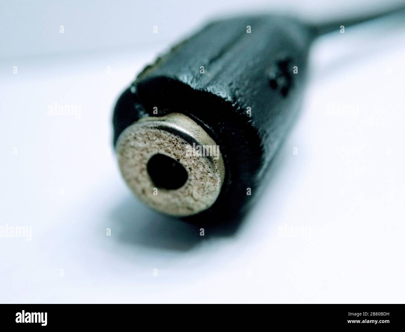 Ein Bild des usb-Kabels Selective Focus Stockfoto