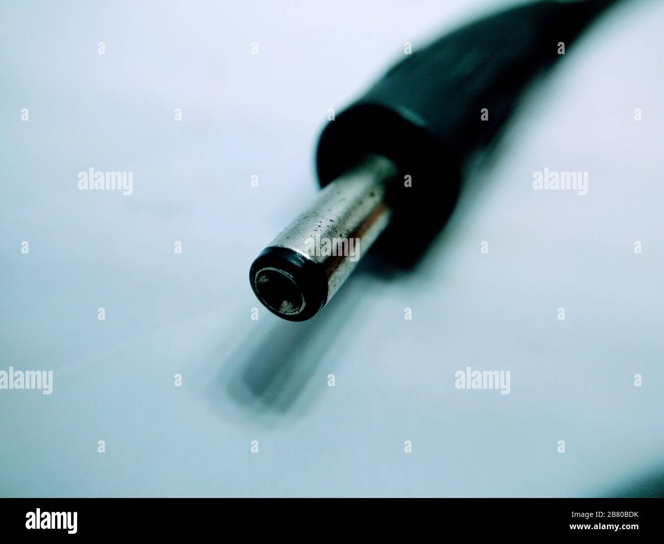 Ein Bild des usb-Kabels Selective Focus Stockfoto