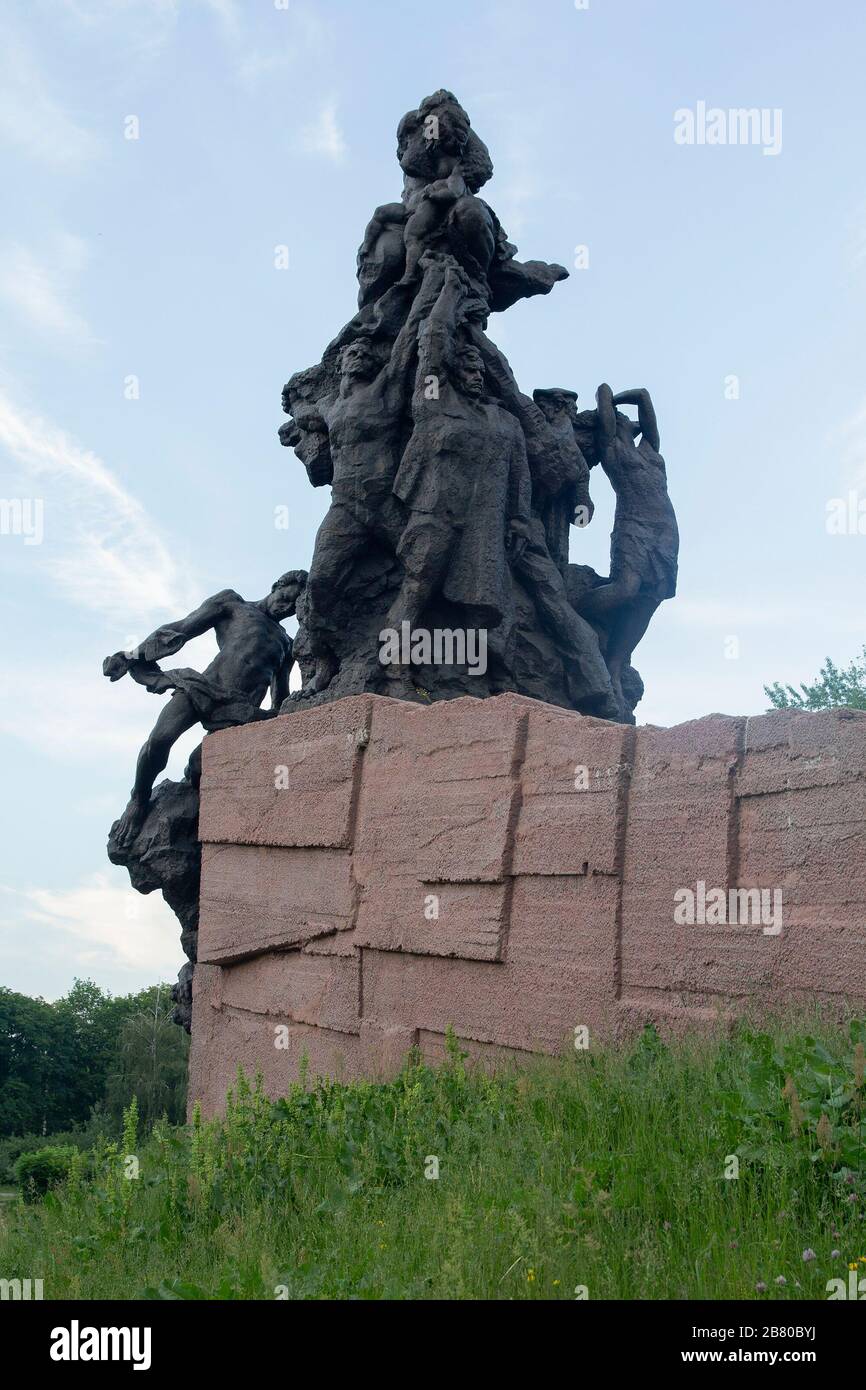 Kiew, Ukraine - 24. Mai 2018: Denkmal auf dem Gelände der Massenexekution von Faschisten von Zivilisten und Kriegsgefangenen während des zweiten Weltkriegs in Stockfoto