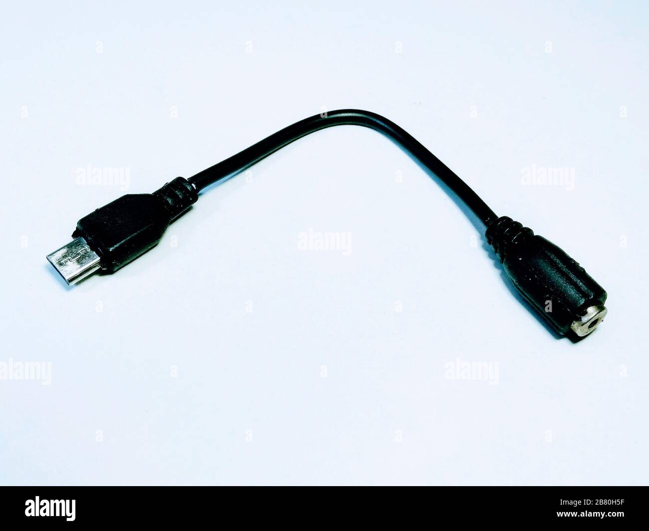 Ein Bild des usb-Kabels Selective Focus Stockfoto